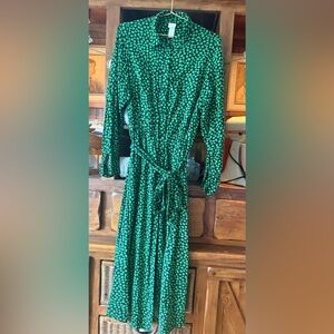 H&M collar neck button up dress